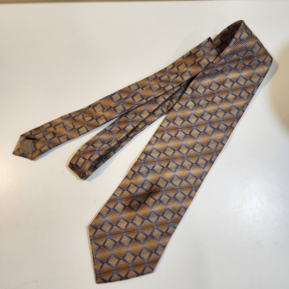 Pronto Uomo 100% Silk Golden tone tie